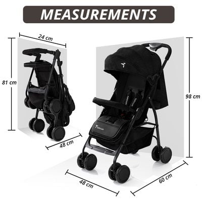 Teknum Trip Plus Stroller Black